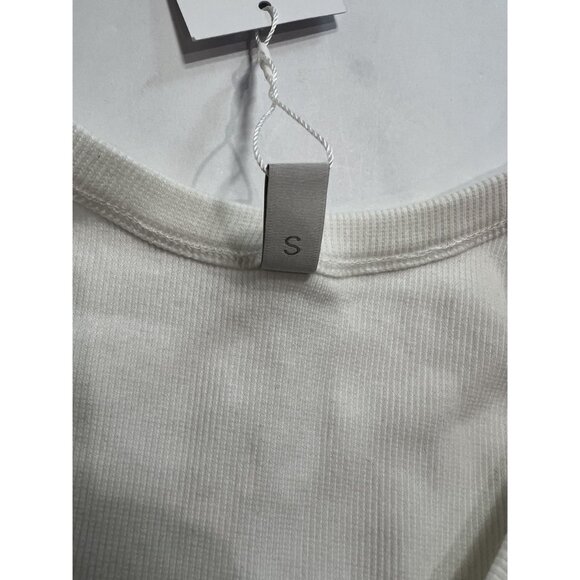 Hibou Rib Tank Dress in White - Picture 3 of 4